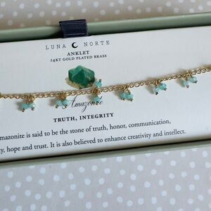 Luna Norte •  Amazonite Anklet